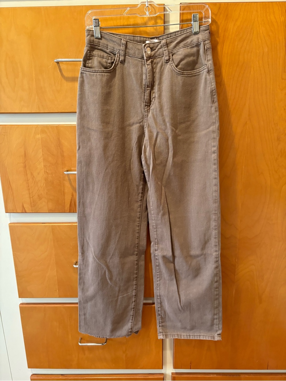 Forever 21 90's Fit Jeans in Taupe Brown
